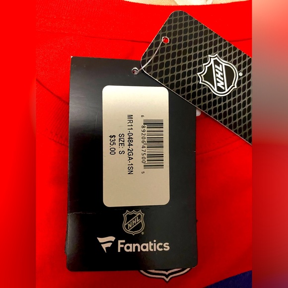 NWT boy XL/men Sm, Long sleeve X2 Fanatics Ts, NFL & NHL, drifit - Picture 6 of 7